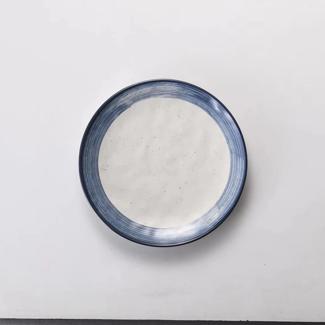 Hot Selling Durable Melamine Korean Japanese Wedding Dinner Plate Restaurant Round Dinner Plate