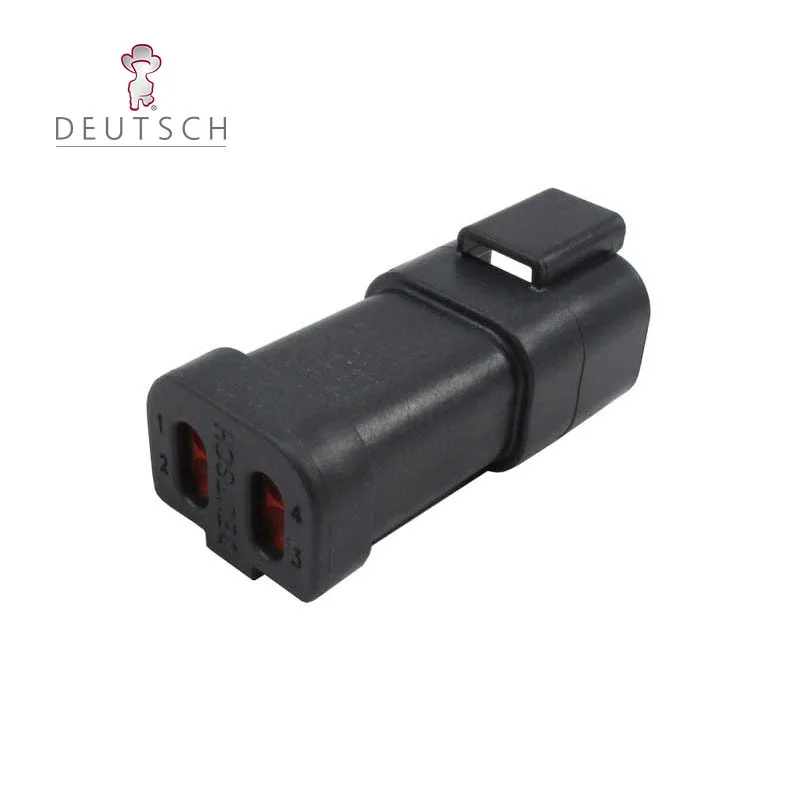 Customized Original Te Terminal Supplier Dt044pe005 W4p Black Male 4 Pin Dt Series Deutsch