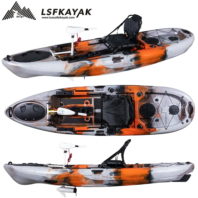 マウンテンリサーチ カヌー フィギュア 未使用品 Durable Pedal Drive Fishing Kayak with Motor for One Person