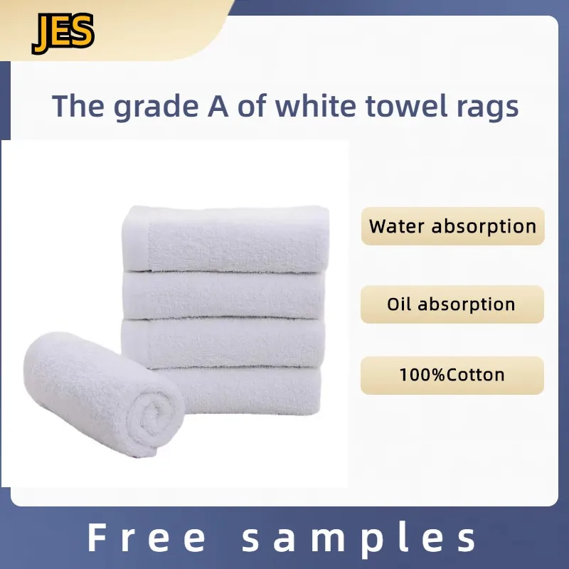 High Absorbency Cheap Clean Cloth Hotel Recycled Used Towel Rags White ...