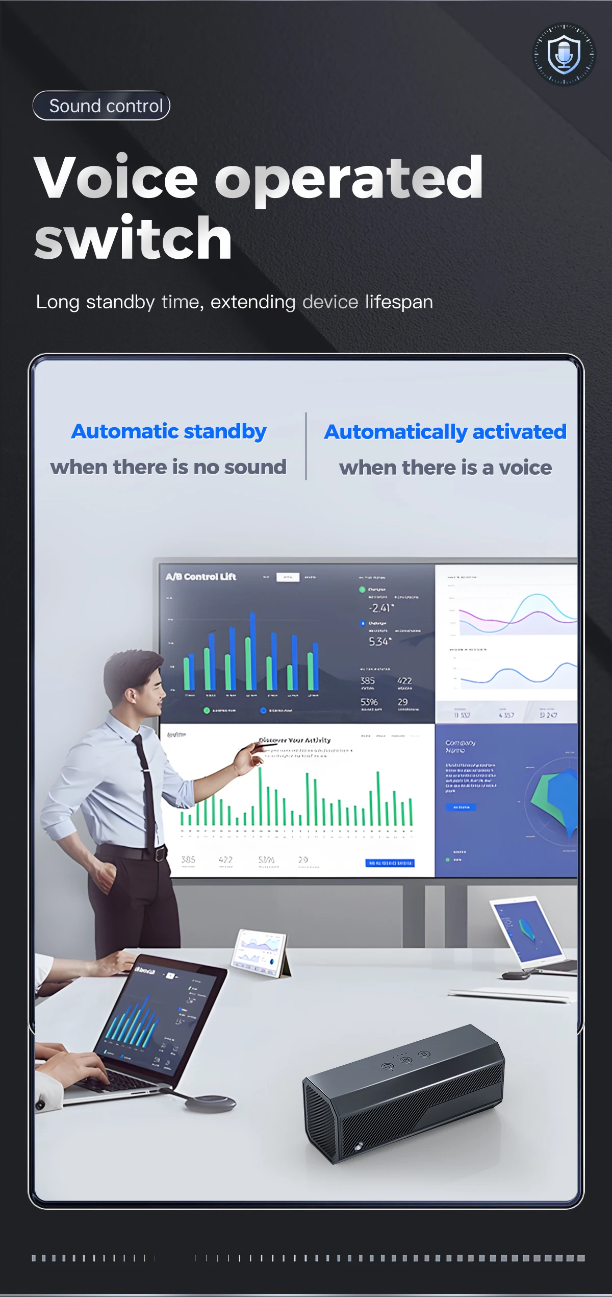 F16 Portable Anti Audio Recording Safety Equipment Portable Anti Recording Blocker Voice Recording Jammer Microphone Suppressor