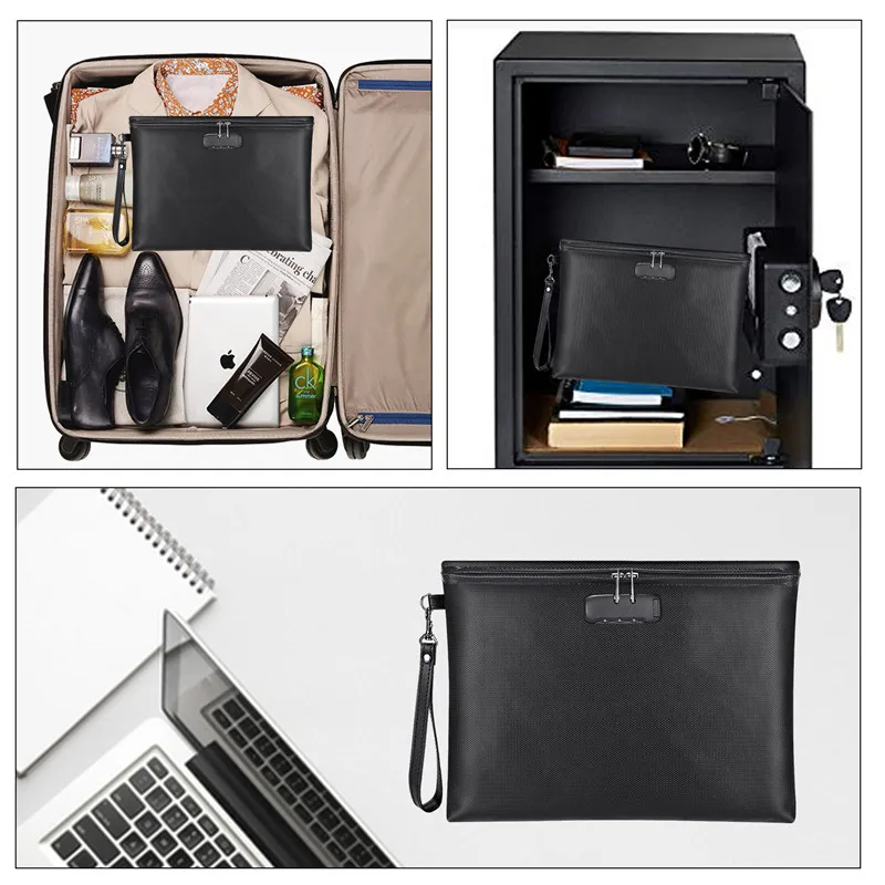 YIHUAXING A4 Expanding File Folder Organ Folder School Office Use Fireproof Waterproof Document Bags Index Divider