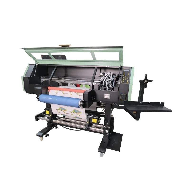 Zhou Surname Uv Dtf Printer with Laminator All in One 30cm 60cm 2 in 1 4 Head Roll to Roll Uv Dtf Printer for AB Film