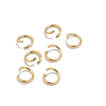 200pcs/bag  Gold Plated Stainless Steel Open Jump Rings Split Rings For Jewelry Making Supplies DIY Jewelry  Making