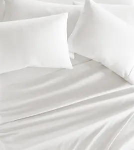 High Quality Exquisite 100% Cotton Eco-Friendly All-Season Simple Woven Hotel Pillowcase Bed Sheet Sets