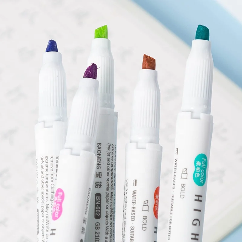 42 Colors Dual Tip Highlighter Marker for Journal Drawing