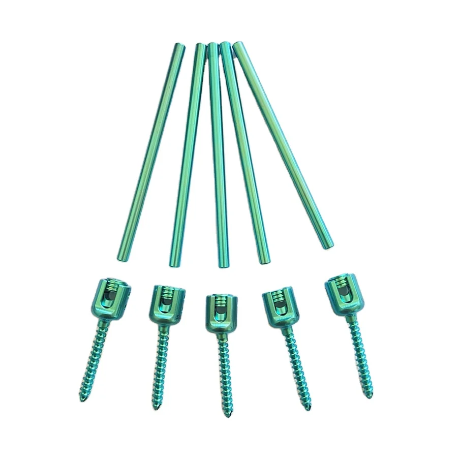 Orthopedic Surgical Implants 5.5mm System Spine Titanium Pedicle Screw