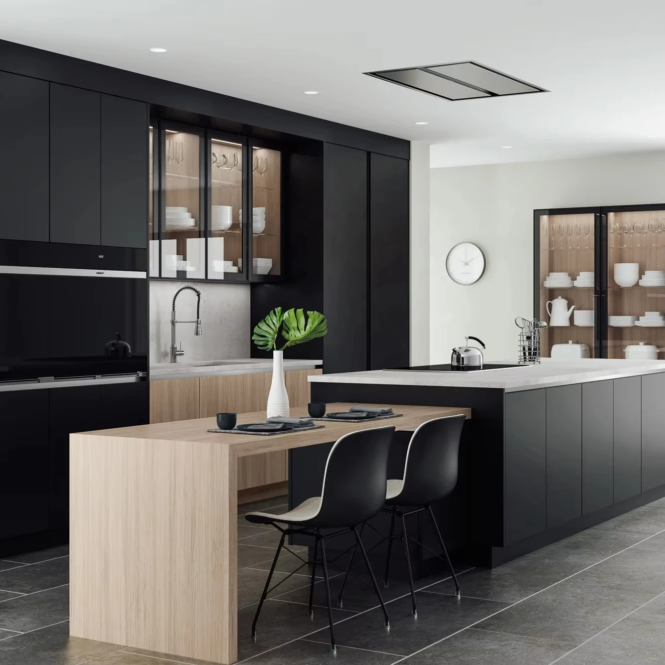 European Design High Quality and Accessories Plywood Kitchen