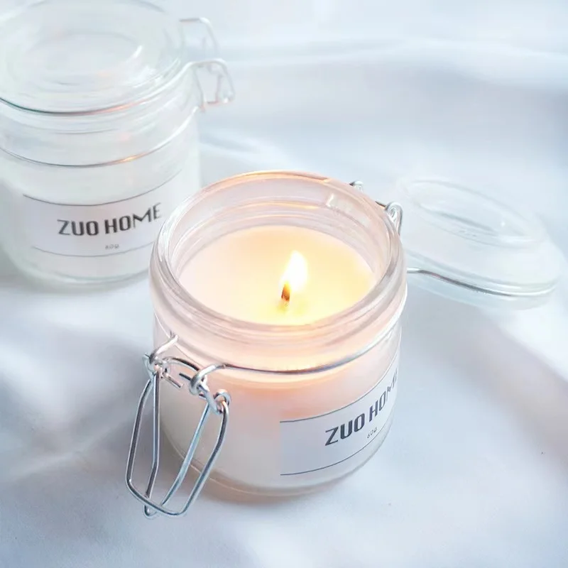 In Stock Hot Sale 200ml 320ml 440ml Black White Amber Candle Jars With