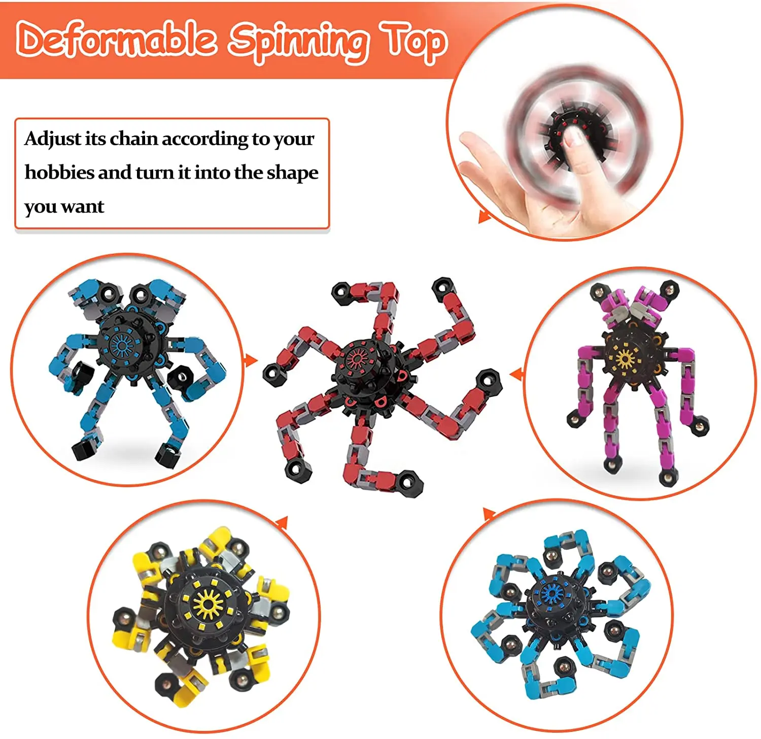 PT Custom Fidget Fingertip Spinner Decompression Toy Hand Spinning Toys for Kids Adults Decompression Finger Spinner Toy
