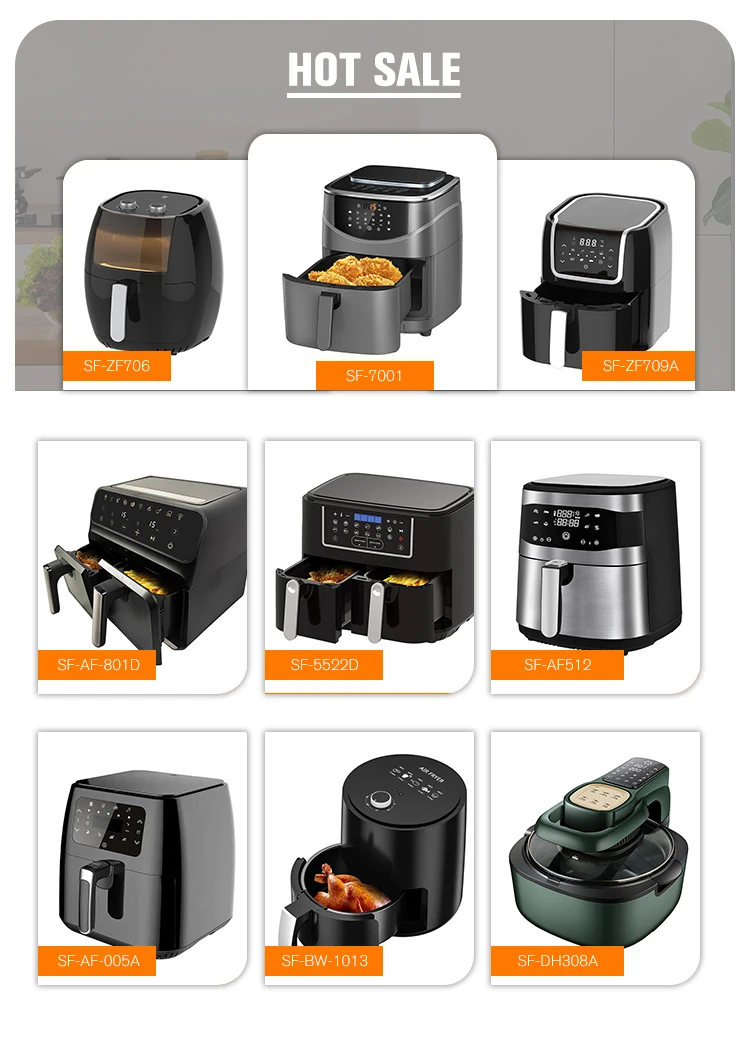 2022 Newest Sublimation Smart Health Small Household air Fryers Electric Deep air Fryer 8l air Fryer