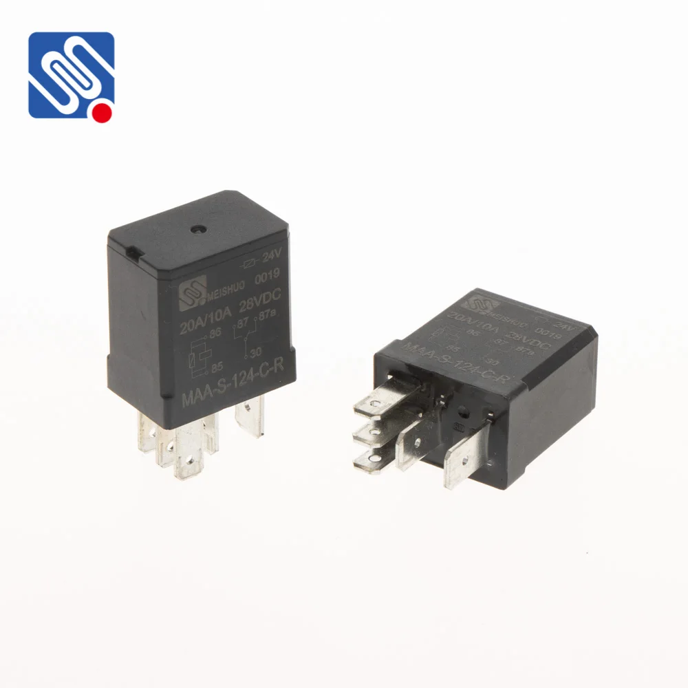 Meishuo MAA-S-124-C-R 12 Volt 30A 5-Pin 24V Electric Auto Relay for New Condition with Free Sample & Shipping