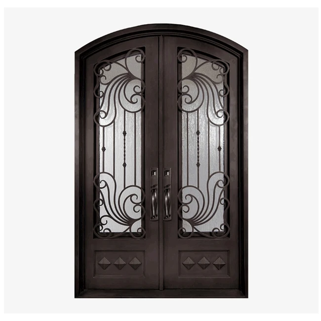 Горячая Распродажа, французская кованая железная входная дверь для наружной двери