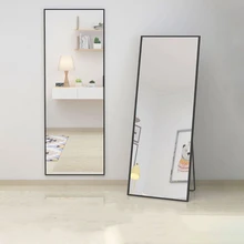 Factory Wholesale Rectangular Full-length Body Stand Decorative Modern Wall Mirror Decoration