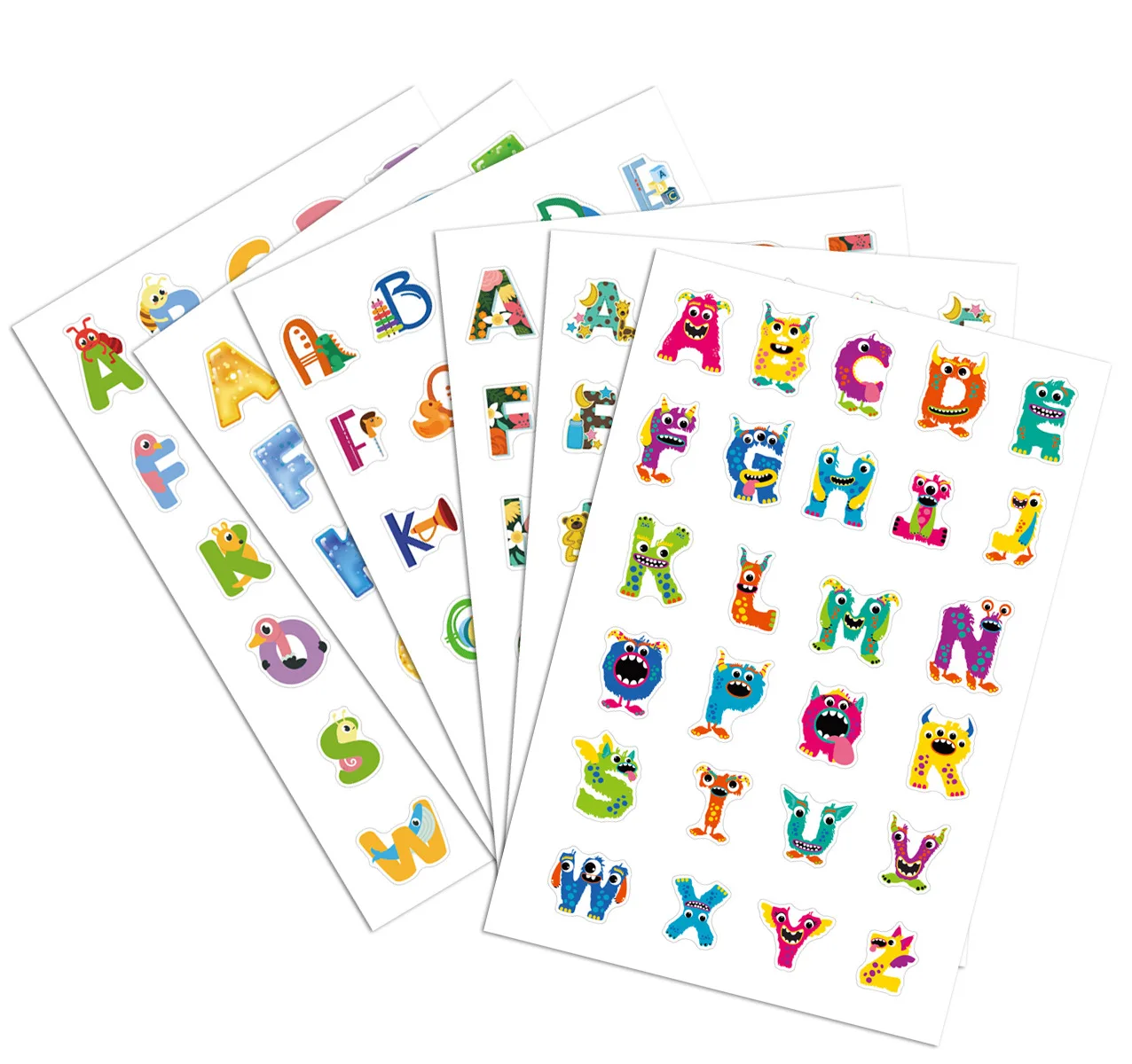 High Quality Cute Alphabet Stickers for Kids Letter Stationery Stickers  Cartoon Diy Sticker