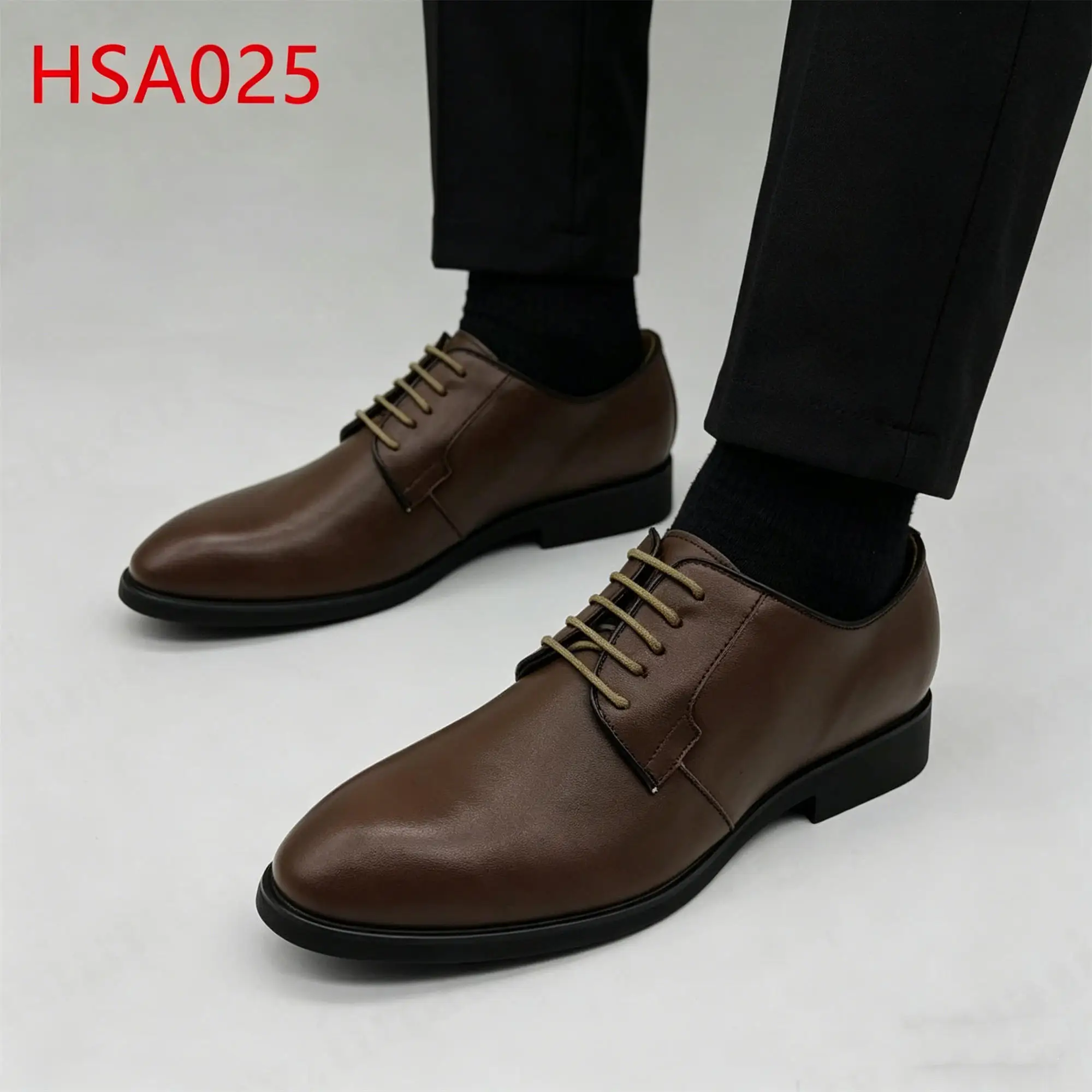 ZYF,government Staff Lace up Style Anti-crease Men Dress Shoes Shining/matte Leather Available Black/brown Uniform Shoes HSA025