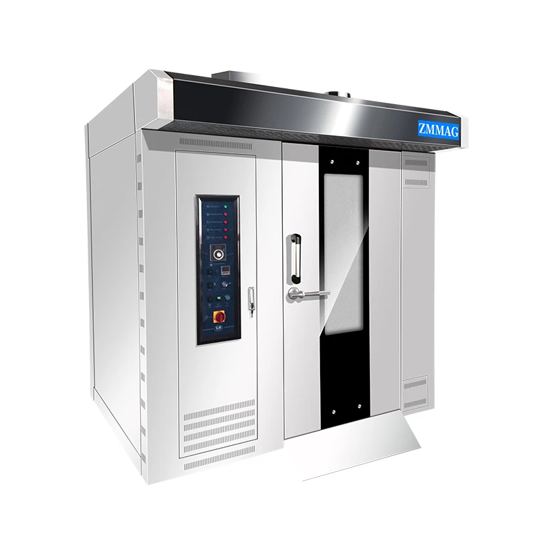 Zhengmai Bakery Machine Bread Steam Oven Digital Control Panel Bakery Oven 32 Trays Rotary Oven