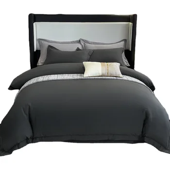 Wholesale Luxury Black Cadar Juegos Sabanas De Cama Drap De Lit Bed Linen Hotel Bedding Set Bed Sheet