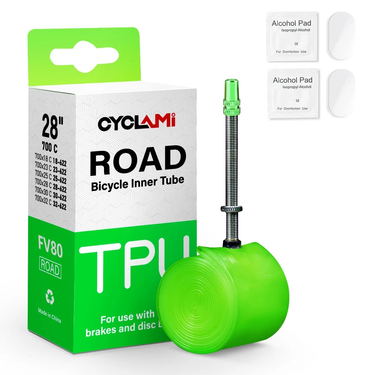 Cyclami Inner Tube Tpu 38g Ultralight Bicycle Inner Tube 700c 45mm 60mm 80mm For Road Bike 700c