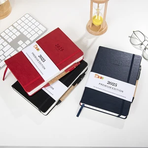 Customizable Logo A5 Business Diary Leather Notebook Multicolor Hardcover PU Sewing Binding Wholesale Journal