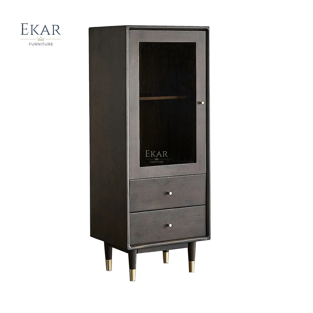 EKAR FURNITURE  high quality modern solid wooden bookshelf cabinet office furniture bookcase