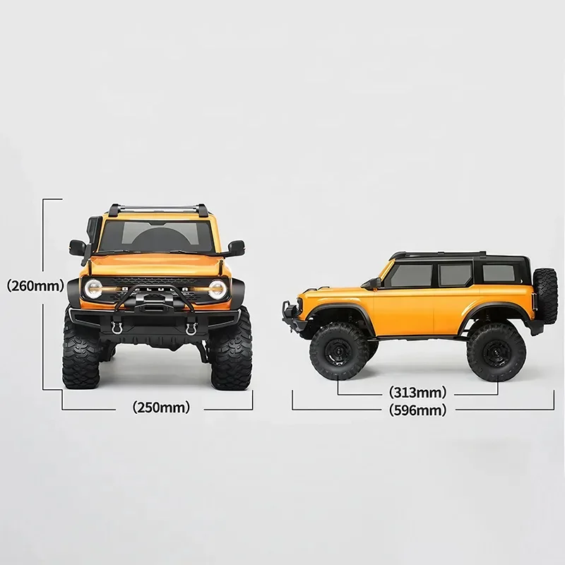 新品 1/10ブロンコ　HBR1001スケールクローラーラジコン R1001 Bronco 1 10 RC Rock Crawler - All-Terrain 4WD Fun