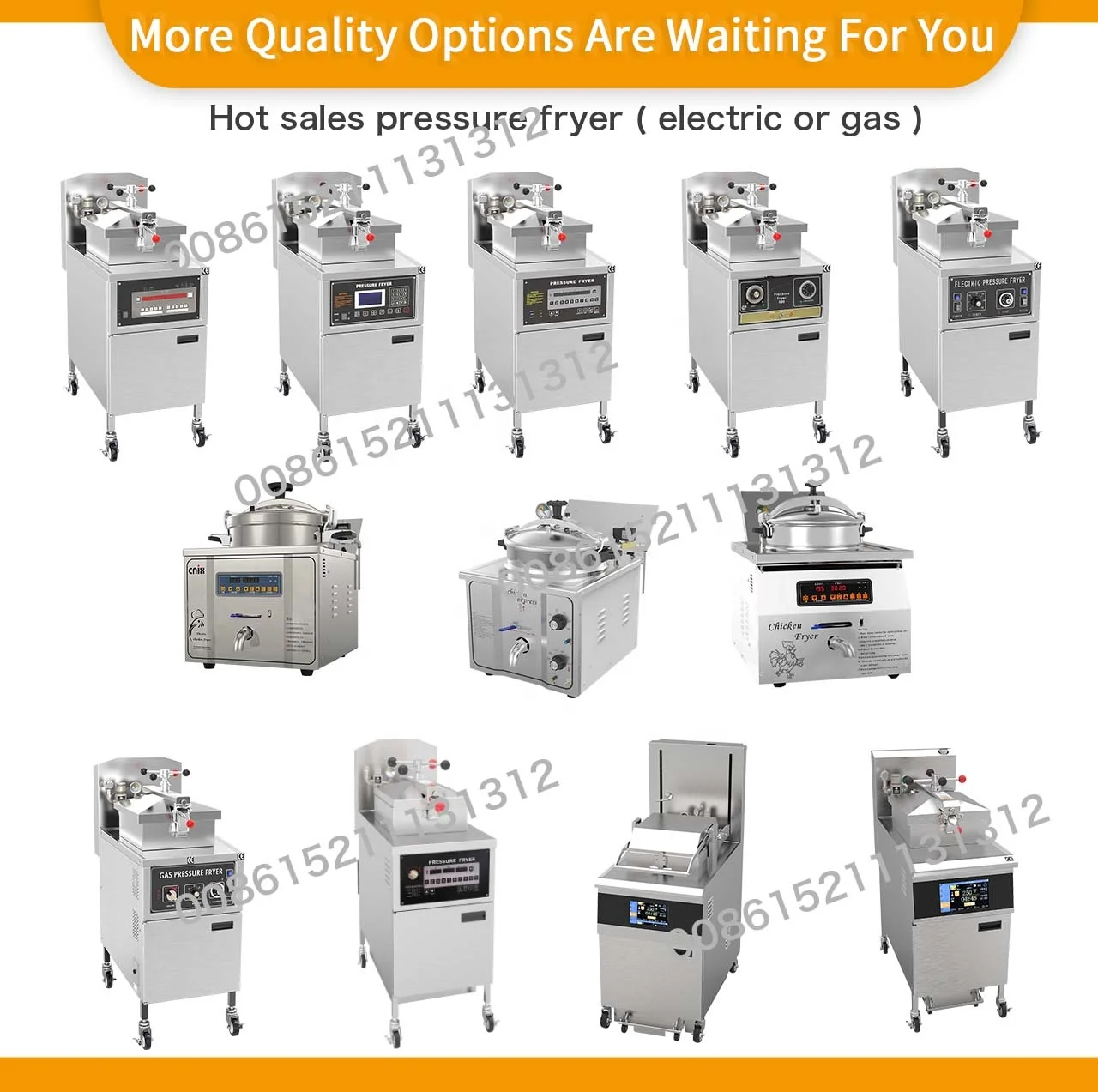 commercial 110 volt pressure fryer/broaster machine