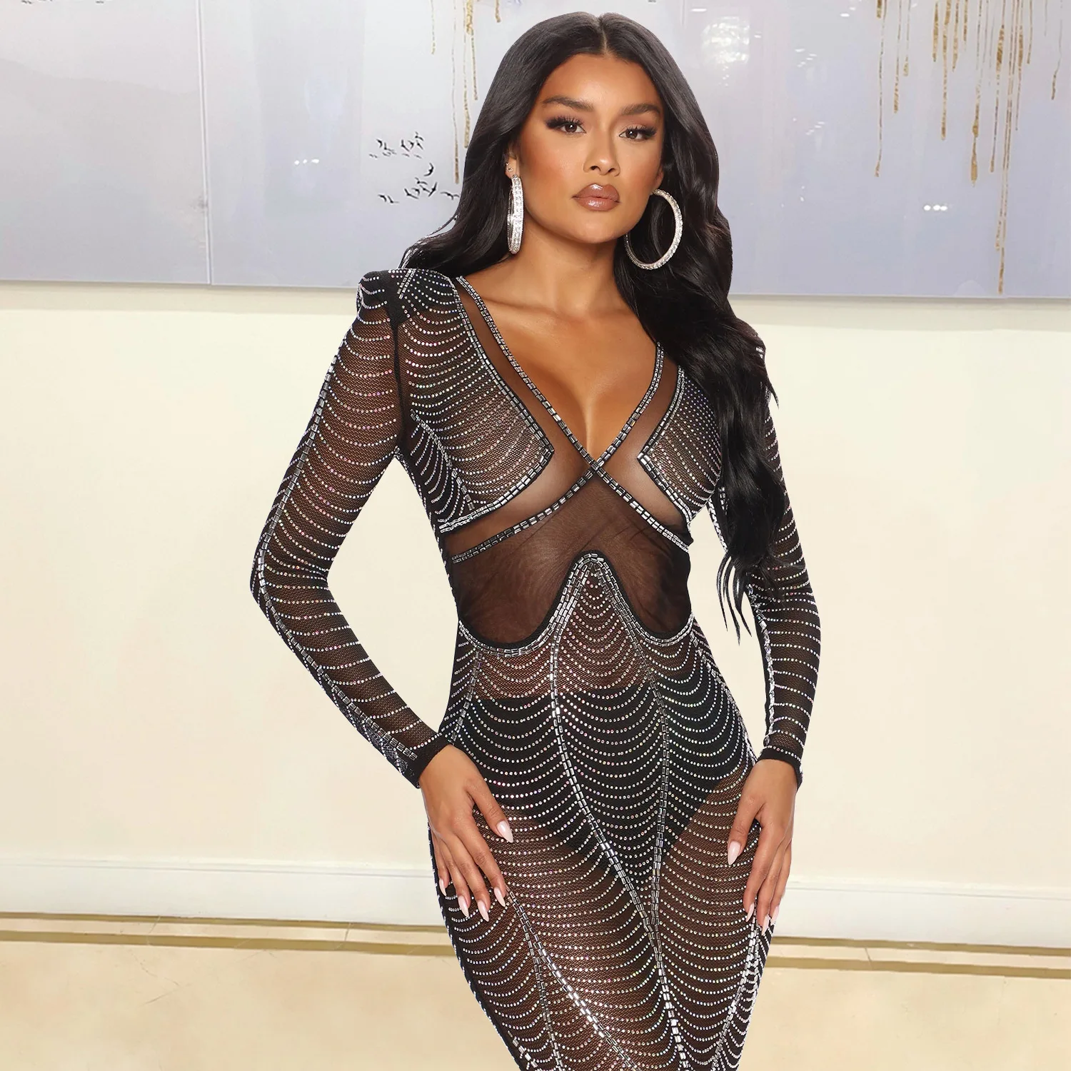 layered mini dress Cecilia Off The Shoulder Maxi Navy Emerald Green Tight Dress Black with Gold Style:2024RES265 GSL Flares from the waist