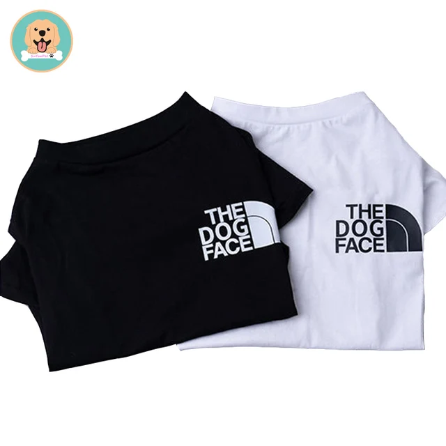 Dropshipping Wholesale Summer The Dog Face Designer Pet Clothes Cat Tee Big Size Vest Breathable Sweatshirt Blank Dog T Shirt