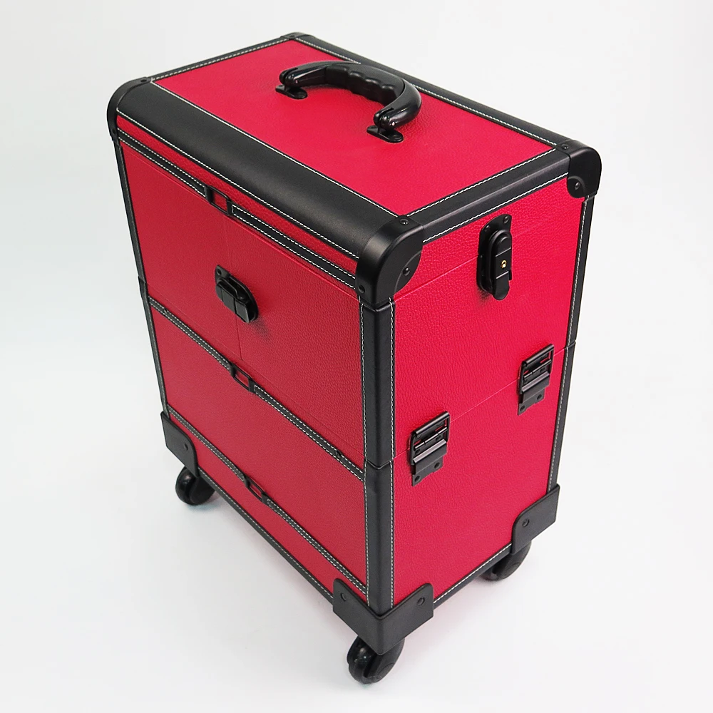 wholesale beautiful red pvc trolley rolling