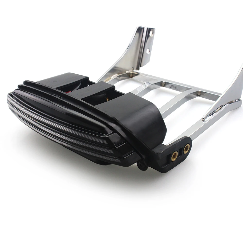 Задний светодиодный фонарь для номерного знака, стоп-сигнал для мотоцикла, тройной задний фонарь с кронштейном для Harley Softail 2006-2020