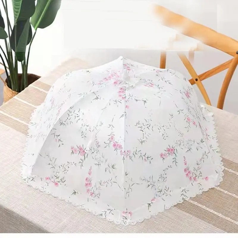 Бытовая Складная крышка для овощей типа зонтика противомоскитная Пылезащитная цветочного еды