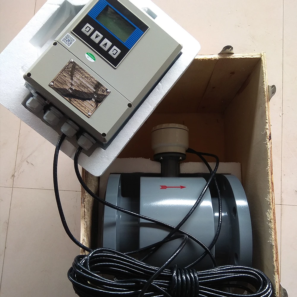 Remote Display Type Liquid Caudalimetro Flowmeter RS485 Water Electromagnetic Flow Meter