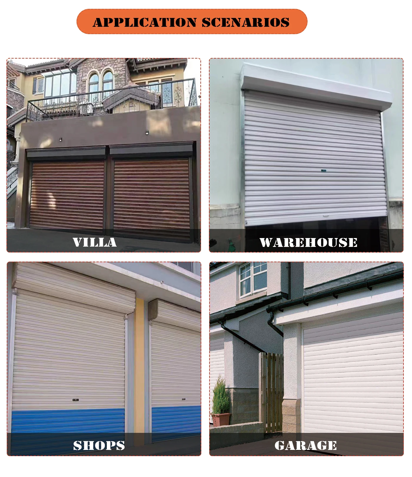 Factory direct sales of new self storage roller shutter doors manufacture