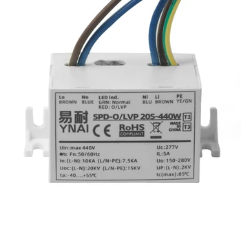 YINAI 20kv Surge Protector Device (SPD) and Over Voltage Protector (OVP) and Lower Voltage Protector(LVP) for Street Lights