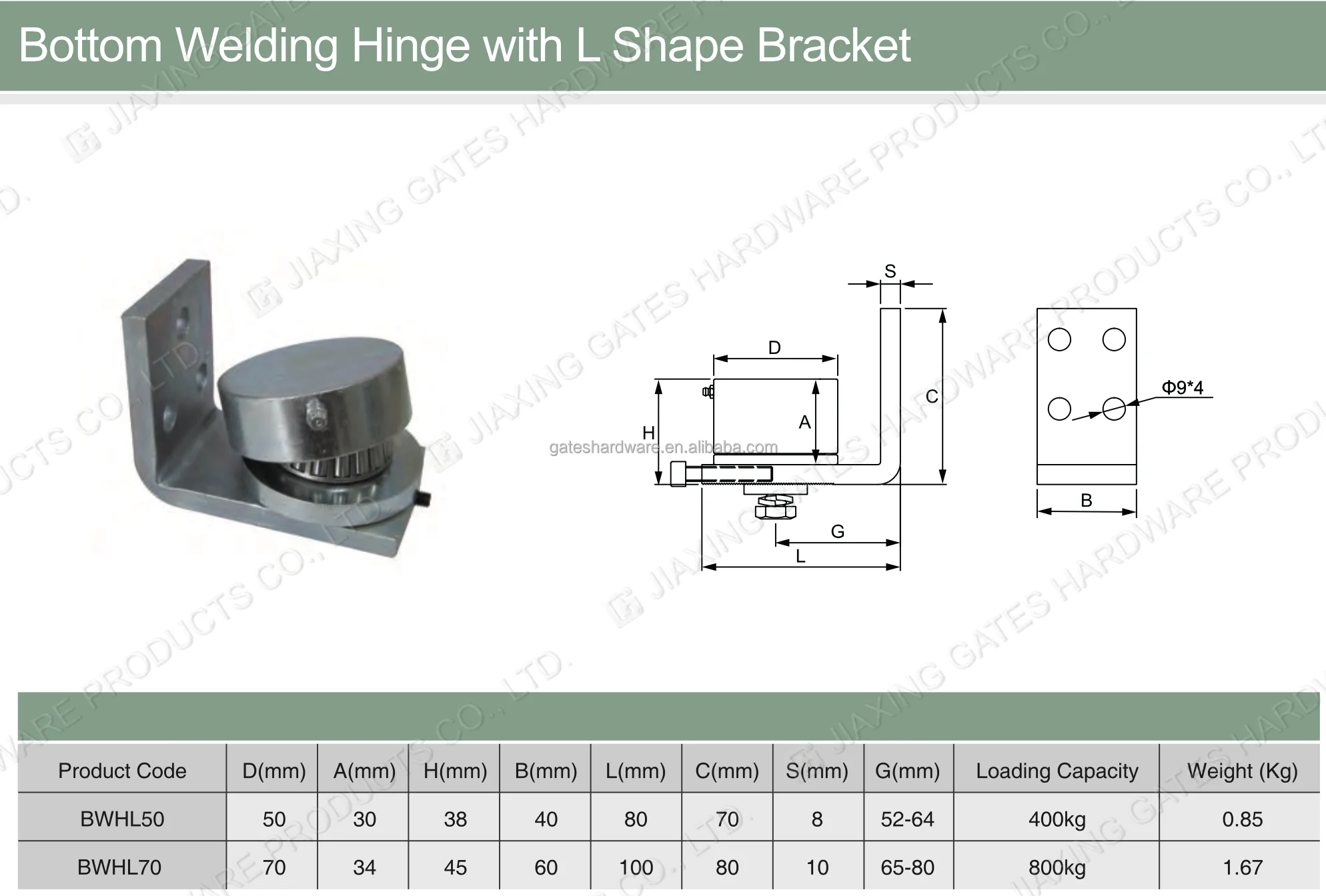 Heavy Duty Gate pivot Hinges Ball Bearing Top and Bottom Ball Bearing Hinge for swing gate, View