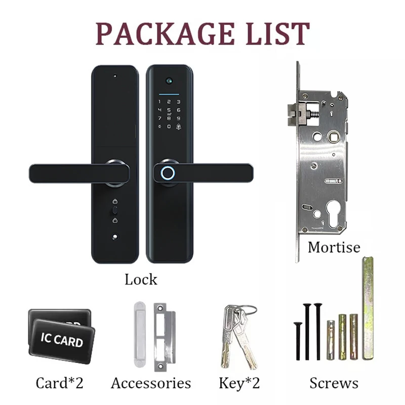 Горячая Распродажа! Смарт-замок с камерой из алюминиевого сплава Tuya App IC