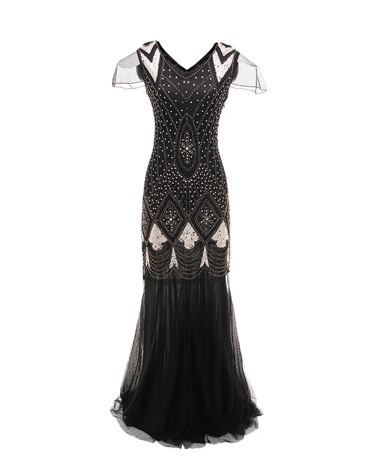 backless 1920s dress