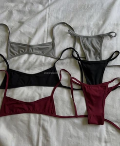 2026 New String Bikini Set Summer Custom Logo High Waist Private Label Design Custom Swimwear