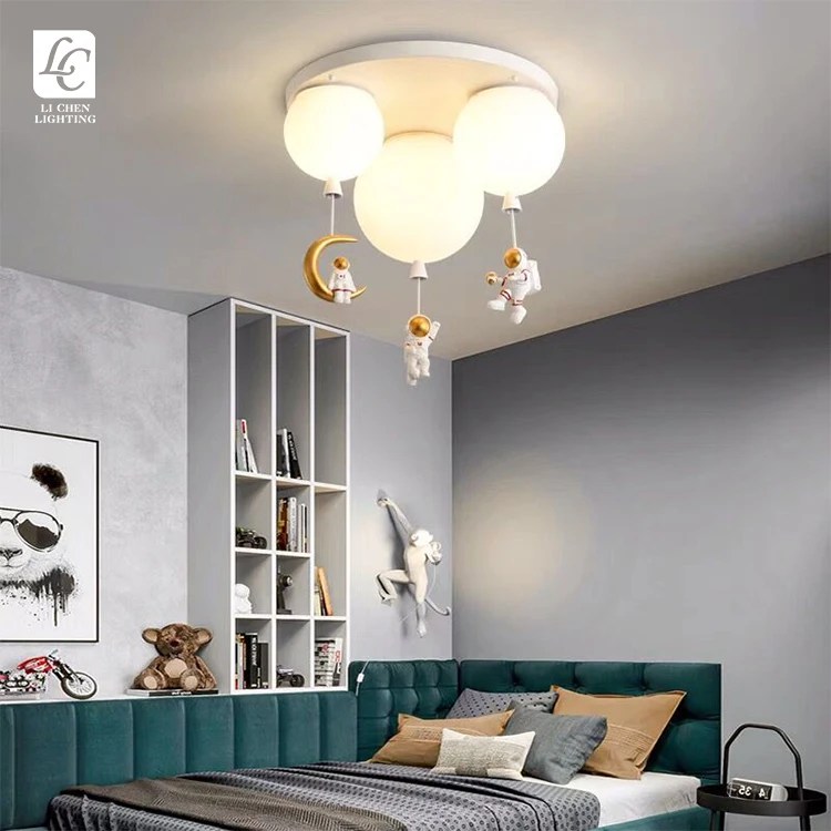 P0047 New Arrival Nordic Style Indoor Decoration Bedroom Living Room Child Room Modern LED Ceiling Lamp