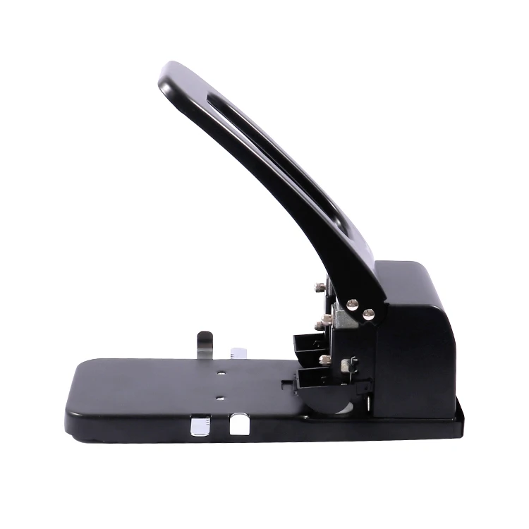 Foska Fast Punching and Clean Cuts Labor Saving Lever Structure Large Metal Paper Puncher With Metal Paper Guide