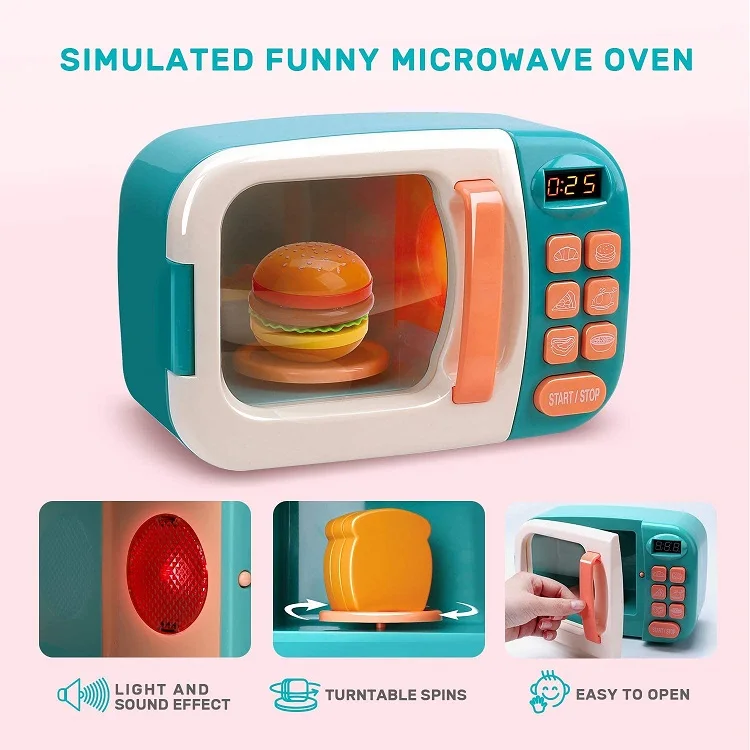 (未使用･未開封品)　Just Like  電子レンジ with Play Food ピンク df5ndr3 Amazon.co.jp: Just Like Home 電子レンジ with Play Food