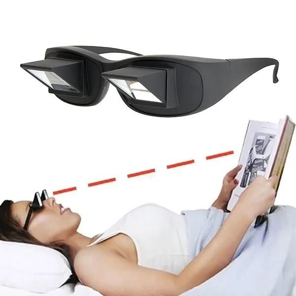 Laying in Bed Eyeglasses Lazy Prism Glasses For TV Reading Spectacles  Periscope