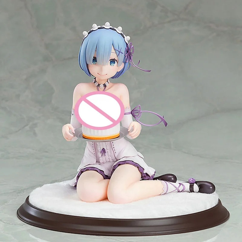 Re:life In A Different World From Zero Anime Rem Birthday Cake Ver Sitting  Posture Dress Headband Scene Base Pvc Collective Toy - Buy Action & Toy  Figures,Anime Action Figure,Anime Figure Toy Product