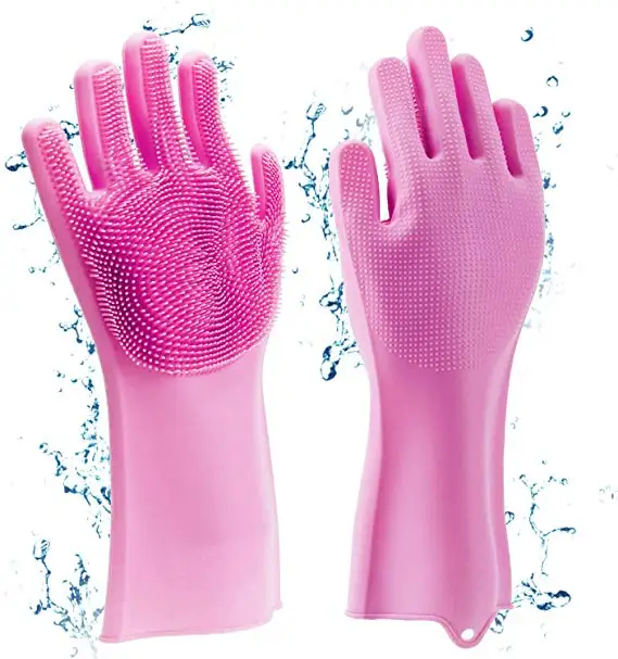 dishwashing scrubbing gloves