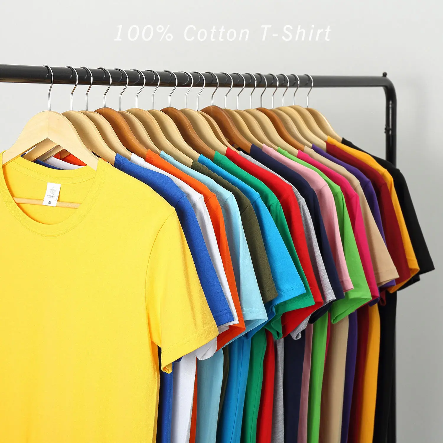 Colorful T-Shirts on Hangers - Premium Photo