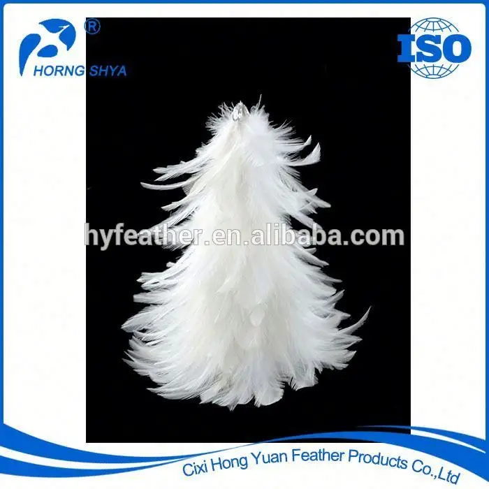 2024 Goose White Feather Christmas Trees for Outdoor Interior Home Office Room Winter Holiday Party Decor Item Ornament Supply
