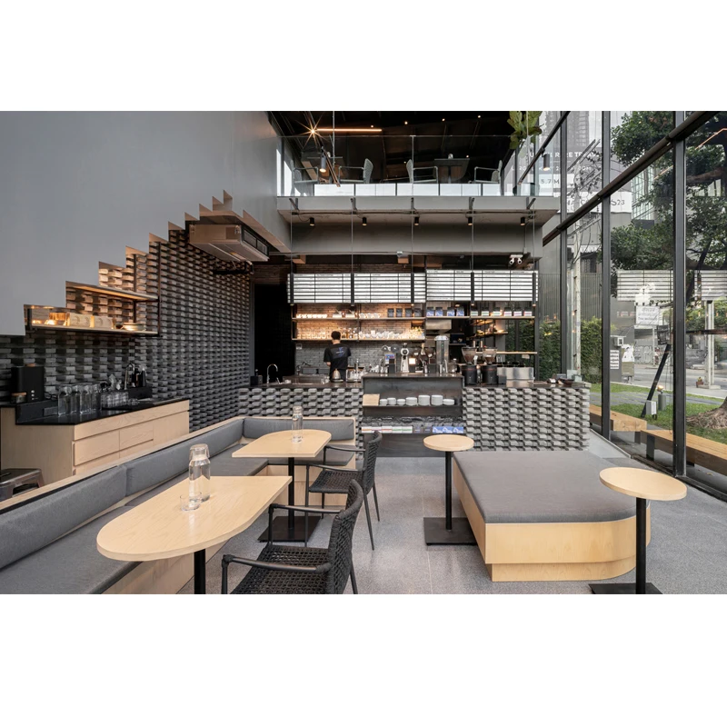 LUX Customized European Cafe Store Decoration Ideas Modern Coffee Shop Interiors Design for Retail
