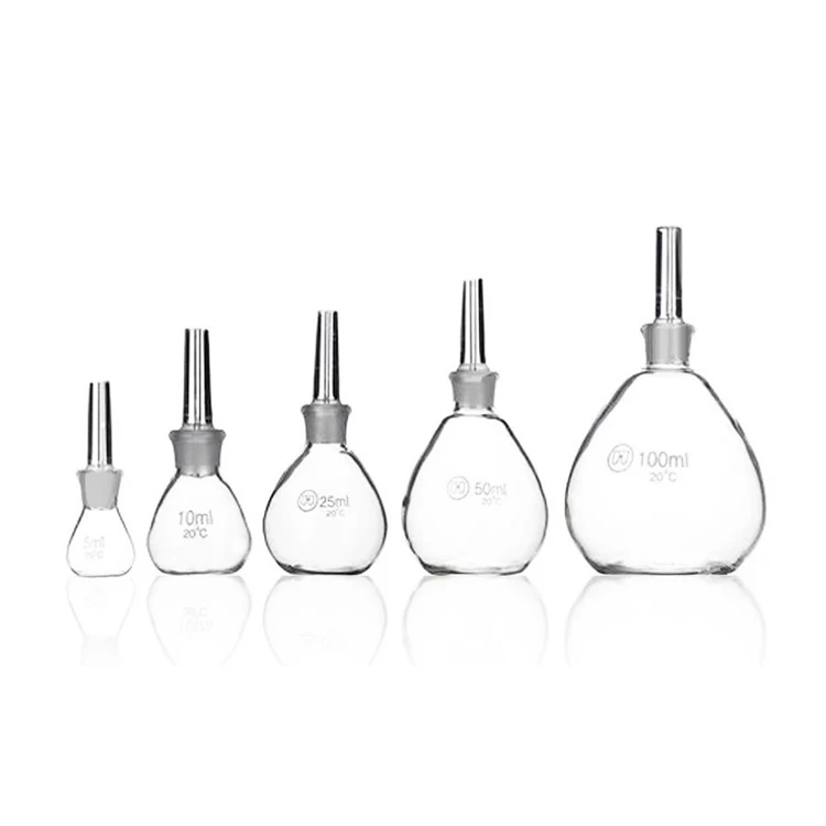 Tiandi Customizable Glass Pycnometer Picnometer Specific Gravity Bottle with OEM Support