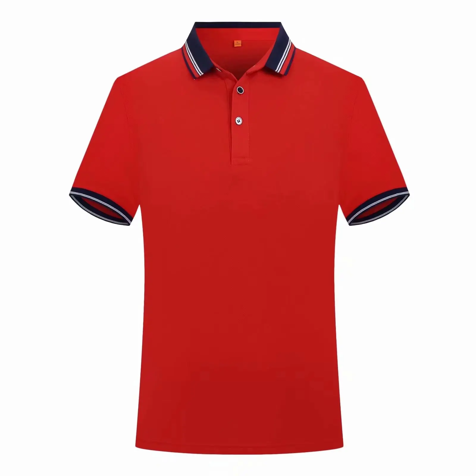 Camiseta de oficina para hombre y mujer, camisa roja, uniforme de